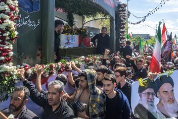 تشییع پیکر پاک امیر سرلشکر "سید عبدالرحیم موسوی" - قم