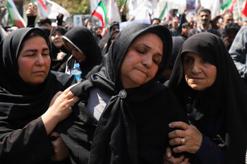 تشییع پیکر ۳ شهید تجاوز آمریکایی صهیونی - مشهد