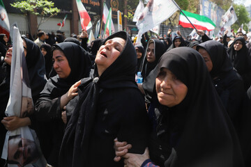 تشییع پیکر ۳ شهید تجاوز آمریکایی صهیونی - مشهد