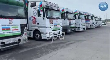 ارسال محموله جدید کمک‌های بشردوستانه جمهوری آذربایجان به ایران