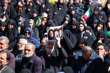 تشییع پیکر مطهر شهید حمله آمریکایی صهیونی -همدان