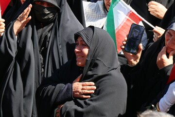 تشییع پیکر مطهر شهید حمله آمریکایی صهیونی -همدان
