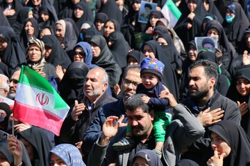 تشییع پیکر مطهر شهید حمله آمریکایی صهیونی -همدان