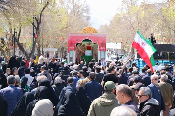 تشییع پیکر مطهر شهید حمله آمریکایی صهیونی -همدان