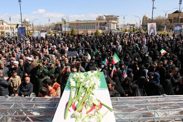 تشییع پیکر مطهر شهید حمله آمریکایی صهیونی -همدان