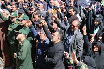 تشییع پیکر مطهر شهید حمله آمریکایی صهیونی -همدان