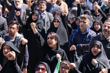 تشییع پیکر مطهر شهید حمله آمریکایی صهیونی -همدان