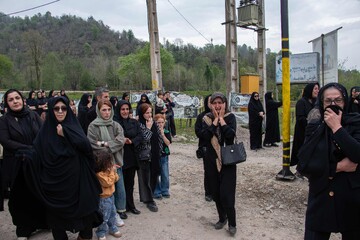تشییع و خاکسپاری پیکر شهید «علی غلامی» - روستای آلیان فومن