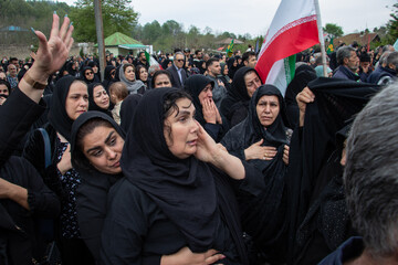 تشییع و خاکسپاری پیکر شهید «علی غلامی» - روستای آلیان فومن