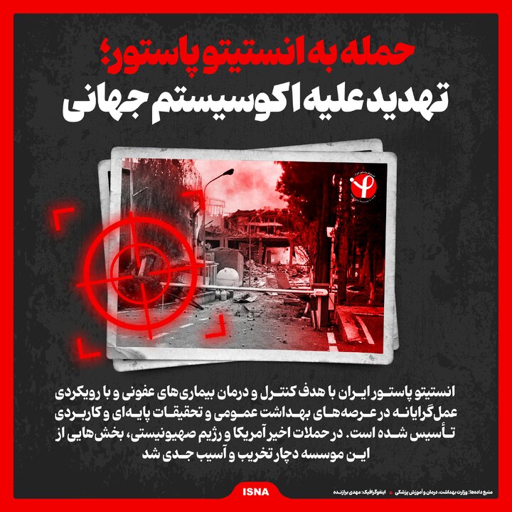 اینفوگرافیک/ حمله به انستیتو پاستور؛ تهدید علیه اکوسیستم جهانی