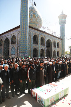تشییع پیکر مطهر ۱ شهیدجنگ رمضان - شیراز