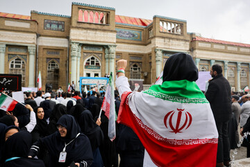 تجمع کادر سلامت در محکومیت حملات غیر انسانی آمریکایی _ صهیونی در مشهد