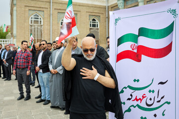 تجمع کادر سلامت در محکومیت حملات غیر انسانی آمریکایی _ صهیونی در مشهد