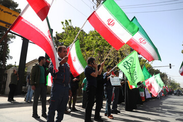 زنجیره انسانی «جوانان برای فردای روشن» - شیراز
