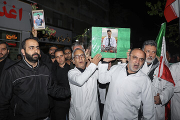 تشییع پیکر مطهر پرستار شهید «حسین عشقی» - مشهد