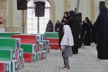 مراسم چهلم امام شهید و گرامیداشت شهدای جنگ رمضان - همدان