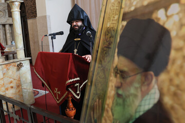 مراسم چهلم رهبر شهید در کلیسای سرکیس مقدس تهران