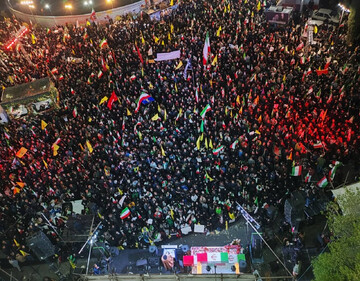 مراسم وداع با پیکر شهید سرلشکر مجید خادمی برگزار شد 