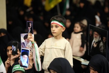 آیین اربعین رهبر شهید در حرم حضرت معصومه(س) برگزار شد