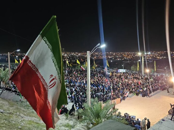 حماسه «اربعینِ سرخ» در لامرد/ غریو اقتدار مردم جنوب فارس در جوار شهدای گمنام