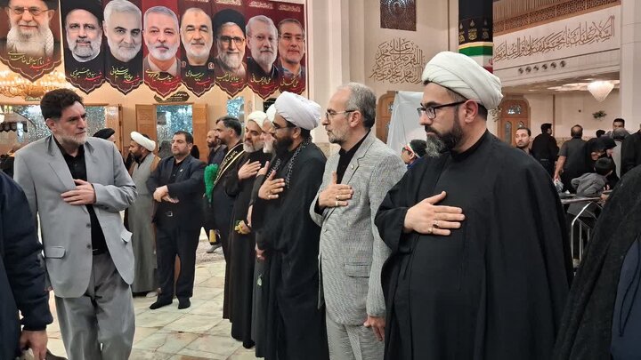 آیین اربعین رهبر شهید در حرم حضرت معصومه(س) برگزار شد