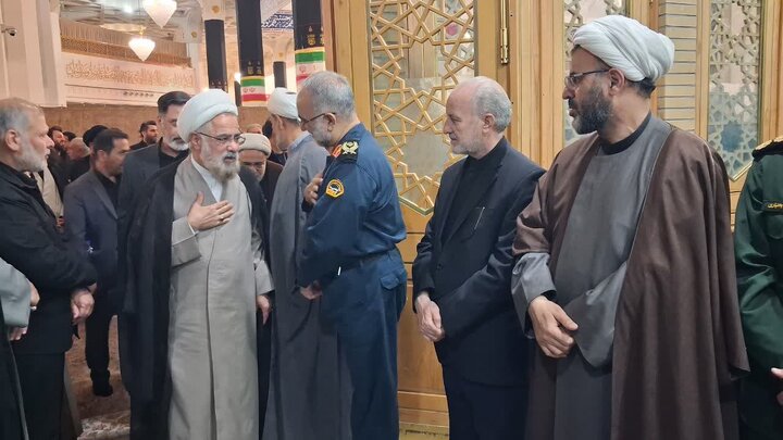 آیین اربعین رهبر شهید در حرم حضرت معصومه(س) برگزار شد