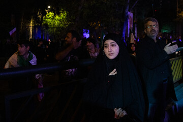 مراسم وداع با پیکر رئیس سازمان اطلاعات سپاه - تهران