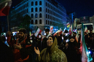 مراسم وداع با پیکر رئیس سازمان اطلاعات سپاه - تهران