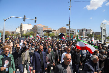 مراسم اربعین رهبر شهید انقلاب در بجنورد