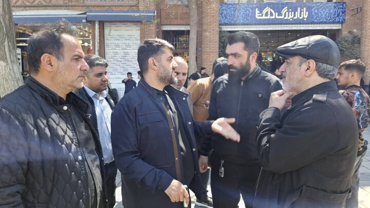 عکس دریافتی از سایت شهر. امنیت بازار بزرگ تهران و مرمت مراکز تجاری و اداری؛ اولویت شهرداری منطقه ۱۲