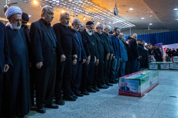 مراسم خاکسپاری شهید کمال خرازی