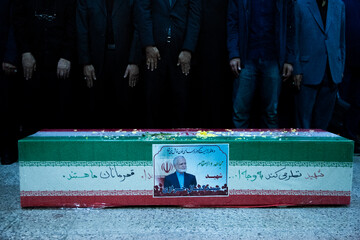 مراسم خاکسپاری شهید کمال خرازی