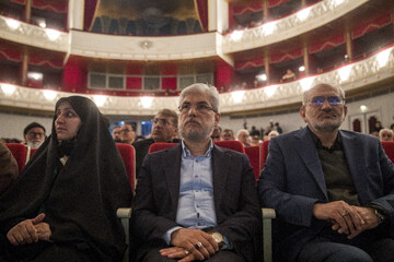 حسین سیمایی صراف، وزیر علوم در آیین سوگ اربعین رهبر شهید؛"امین ایران"