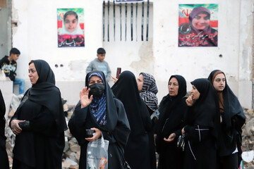 مراسم یادبود محله مسکونی چقاگلان کرمانشاه