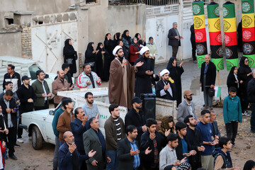مراسم یادبود محله مسکونی چقاگلان کرمانشاه