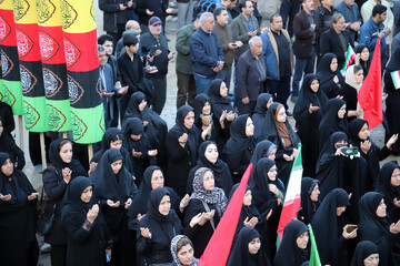 مراسم یادبود محله مسکونی چقاگلان کرمانشاه