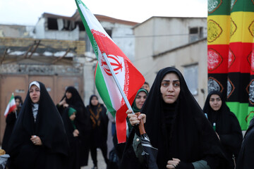 مراسم یادبود محله مسکونی چقاگلان کرمانشاه