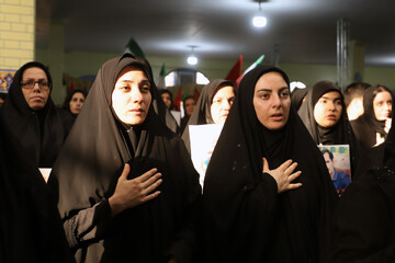 مراسم یادبود محله مسکونی چقاگلان کرمانشاه