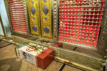 تشییع پیکر مطهر خانواده پنج نفره،نبی‌زاده - حرم مطهر حضرت سید علاءالدین‌ الحسین (ع)
