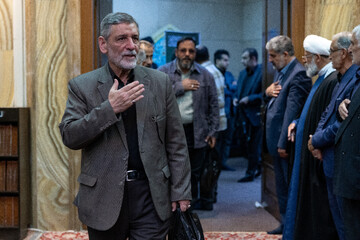 محمدحسین صفارهرندی در مراسم بزرگداشت چهلمین روز شهادت سرلشکر شهید محمد شیرازی، رئیس دفتر فرماندهی کل قوا