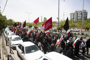 بیرق گردانی و عزاداری شهادت امام جعفر صادق (ع)  - بلوار چمران شیراز (موکب عزیزم حسین علیه السلام)