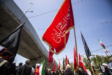 بیرق گردانی و عزاداری شهادت امام جعفر صادق (ع)  - بلوار چمران شیراز (موکب عزیزم حسین علیه السلام)