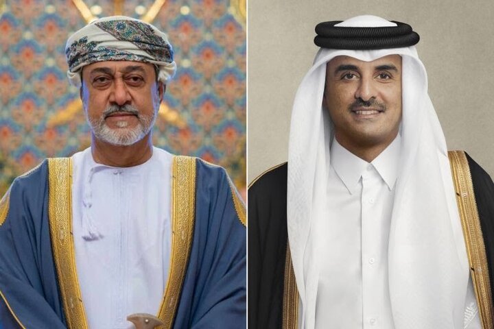 گفت‌وگوی امیر قطر و سلطان عمان درباره تلاش‌ها برای کاهش تنش‌ در منطقه