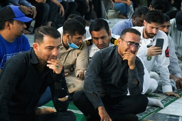 مراسم چهلم شهدای نیروی دریایی ارتش در بندرعباس
