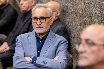 محدرضا خاتمی در مراسم ترحیم شهید «کمال خرازی»