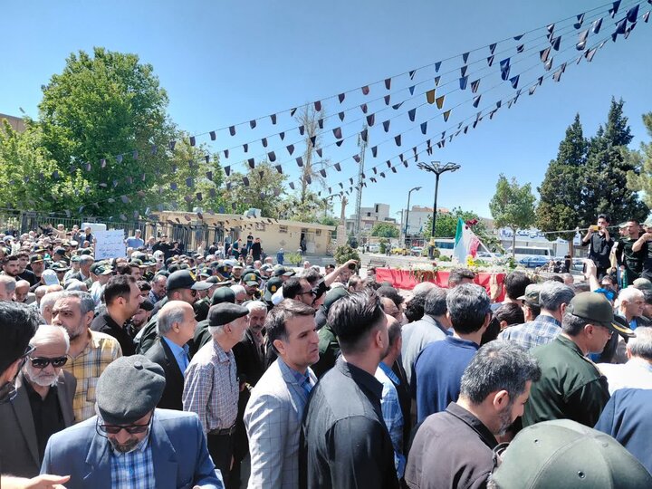 تشییع پیکر شهید امیرحسین کیوانلو در ورامین