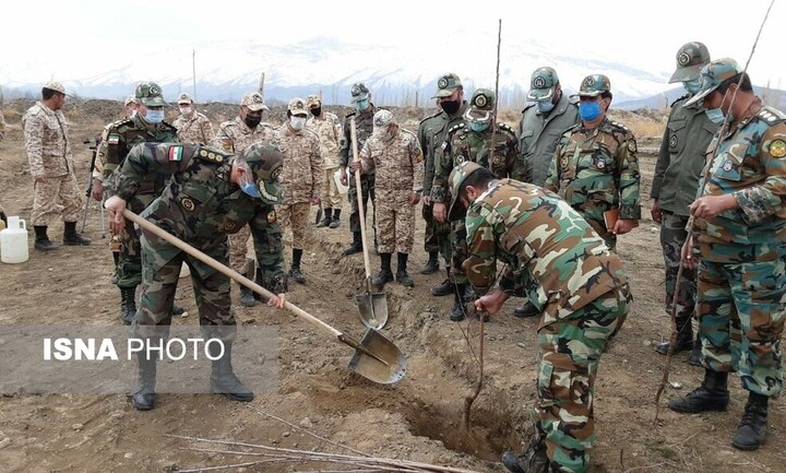 گرامیداشت روز ارتش با غرس نهال در سیستان وبلوچستان
