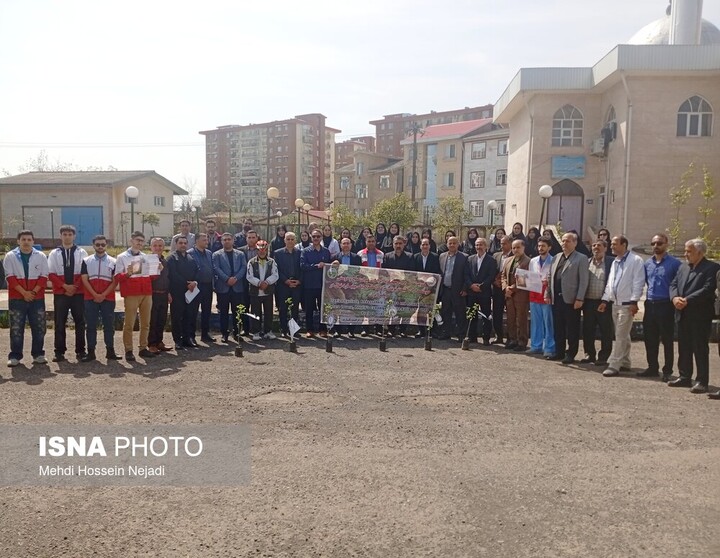 کاشت ۱۶۸ نهال هیرکانی در آستارا به یاد دانشآموزان شهید مدرسه میناب