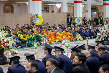 آیین خطبه خوانی خادمان حرم حضرت معصومه (س) - قم