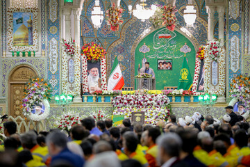 آیین خطبه خوانی خادمان حرم حضرت معصومه (س) - قم